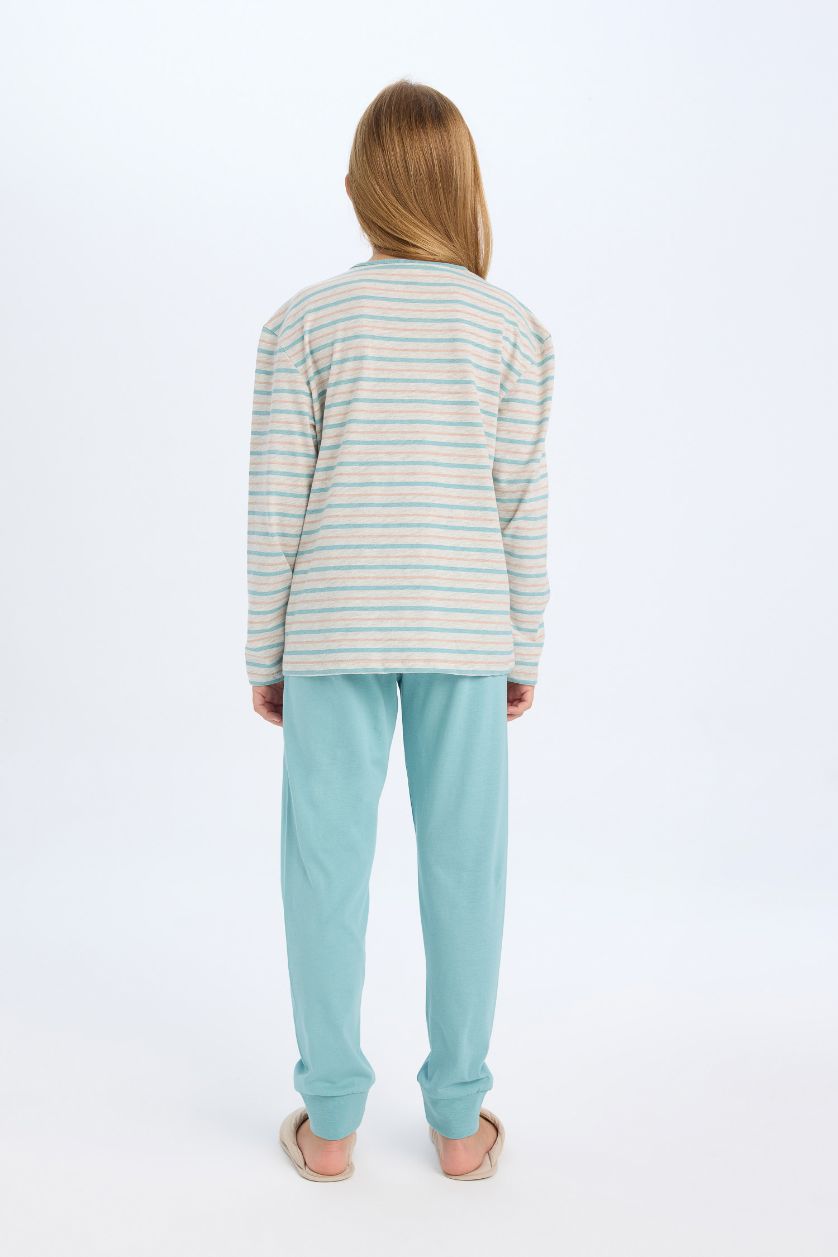 GIRLS & TEENS Grey Melange Girl Looney Tunes Regular Fit Long Sleeve 2 Piece Pajama Set