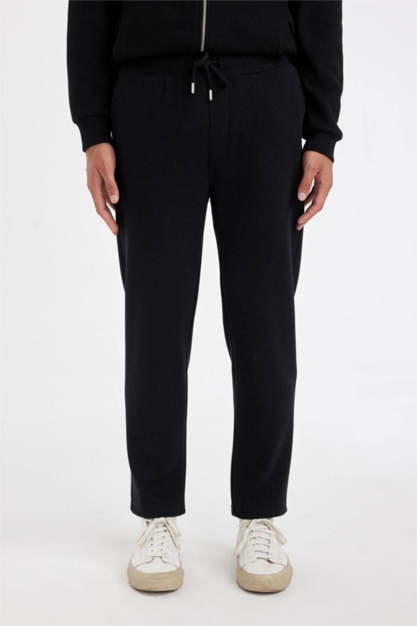 Мужчины Черный Штаны приталенного кроя