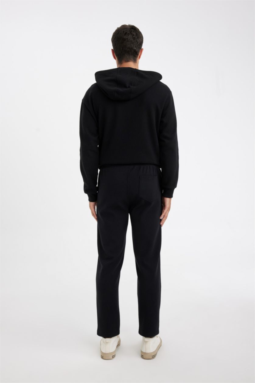 Мужчины Черный Штаны приталенного кроя