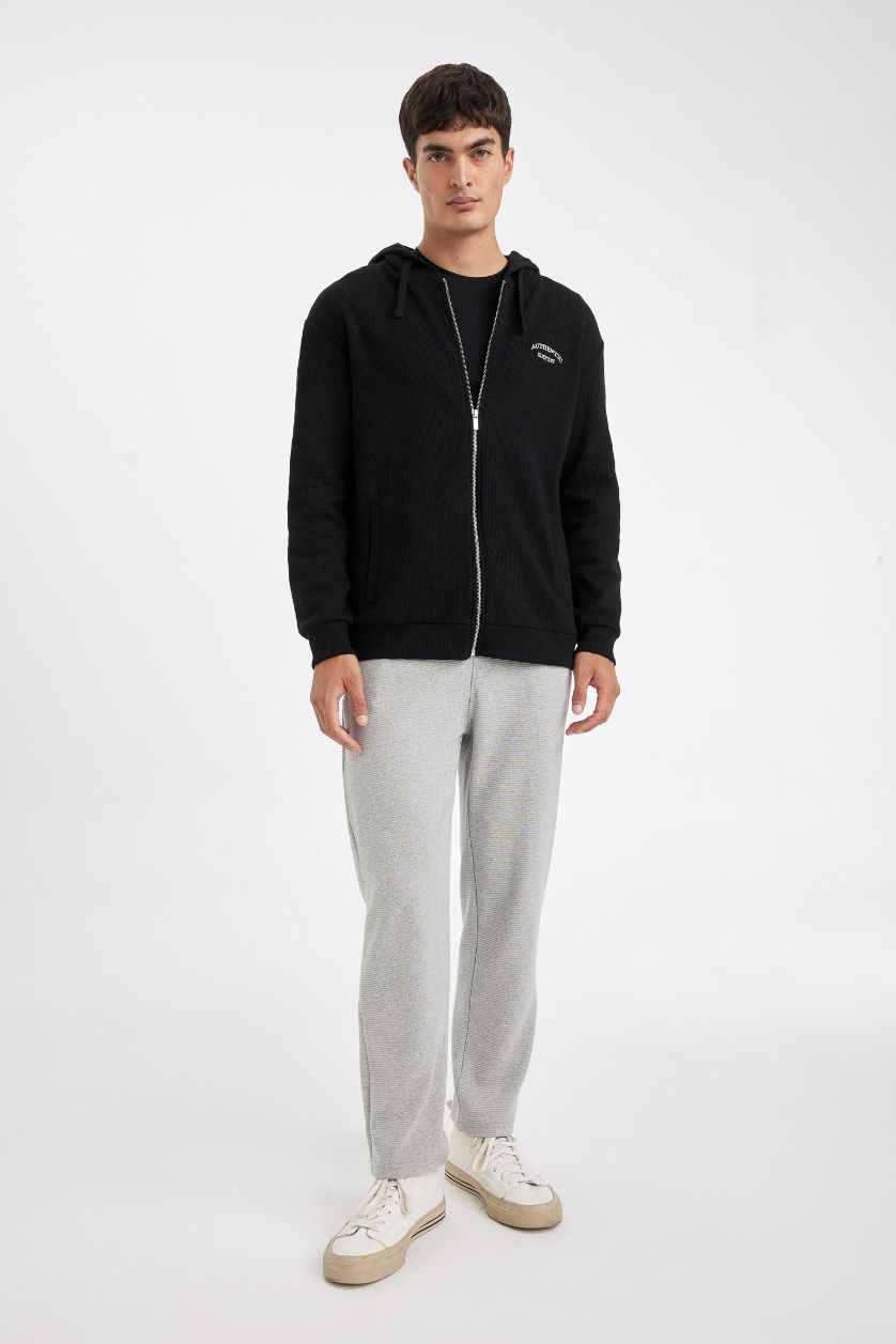 Мужчины Серый меланж Штаны приталенного кроя