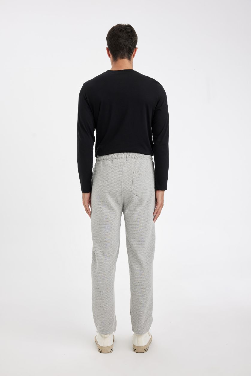 Мужчины Серый меланж Штаны приталенного кроя