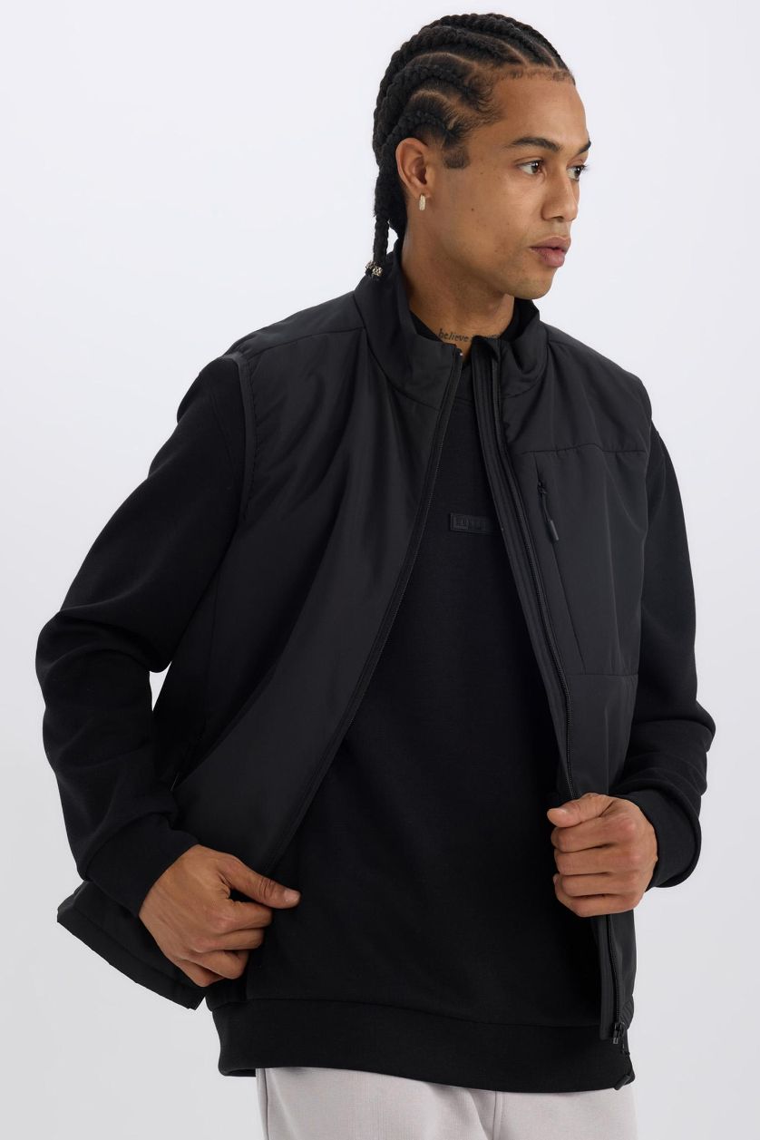 MAN Black DeFactoFit Regular Fit Woven Vest