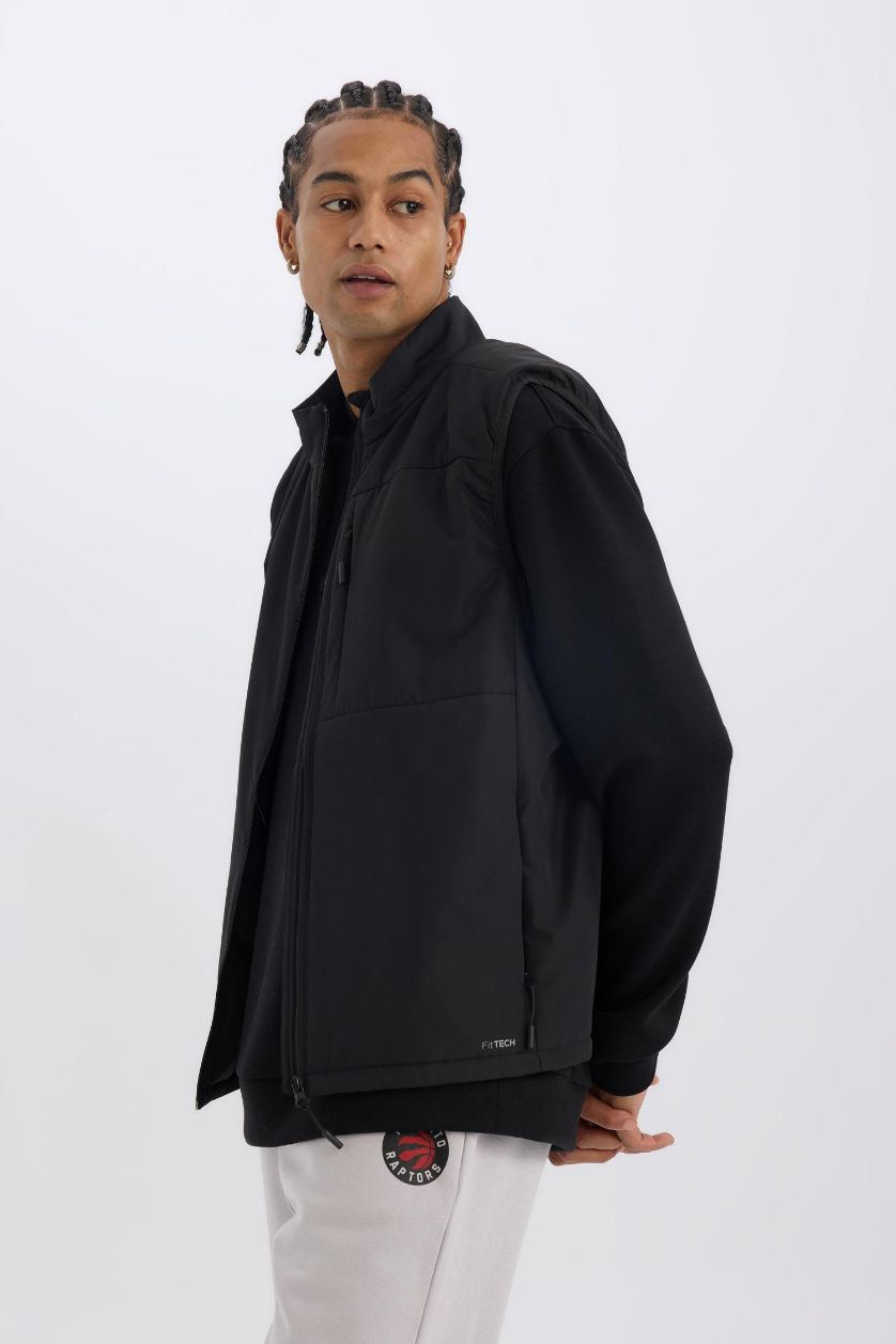 MAN Black DeFactoFit Regular Fit Woven Vest