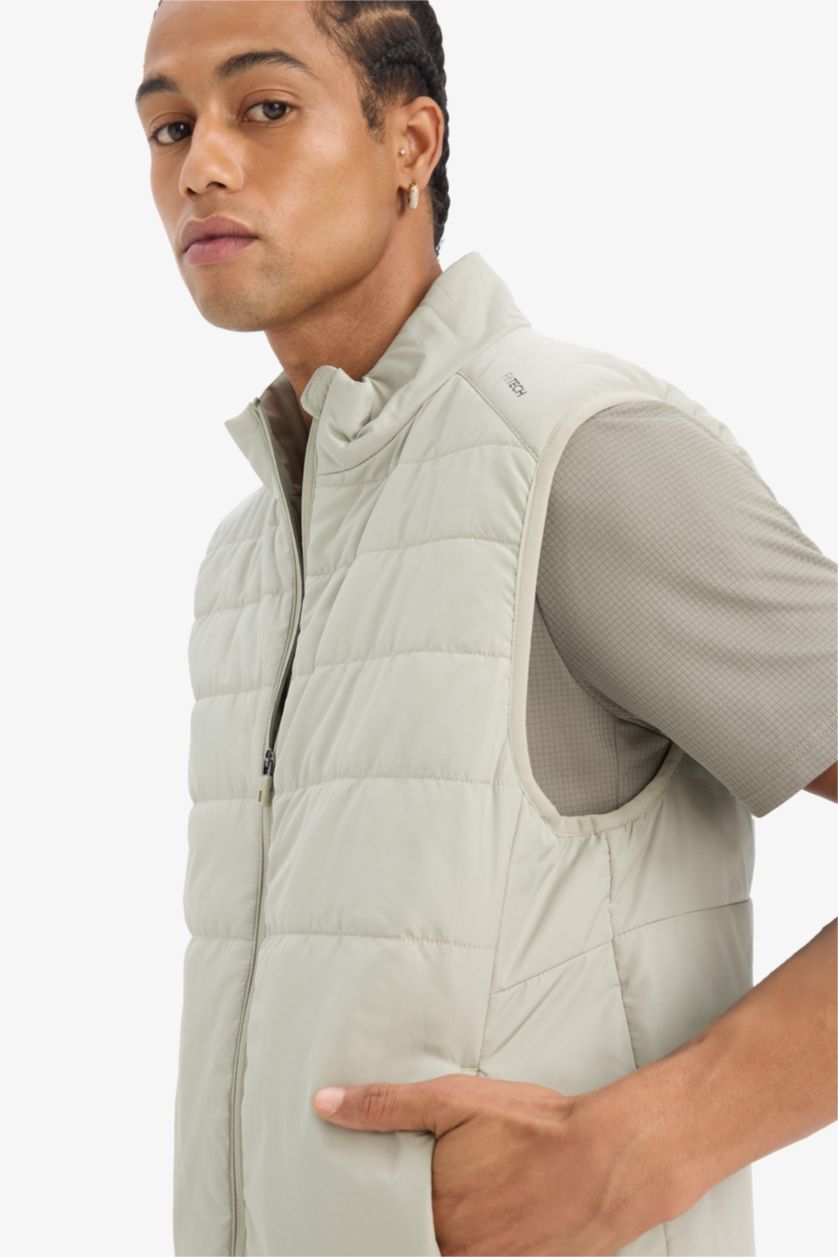 رجال كاكي فاتح يلك منسوج قصة عادية من DeFactoFit