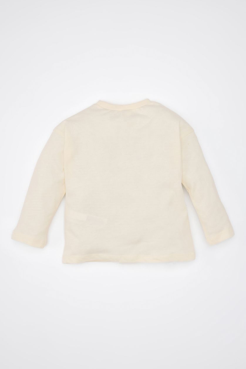 Сәби Қыз экру Сәби Қыз велосипед мойыны слоган ұзын жеңді Ұзын жеңді футболка