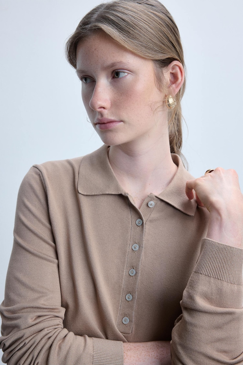 Women Beige Regular Fit Knitwear Pullover