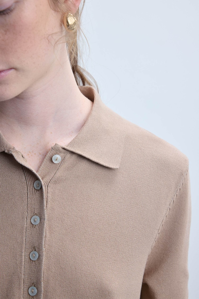 Women Beige Regular Fit Knitwear Pullover