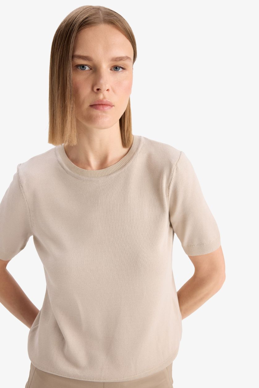 WOMAN Stone Regular Fit Crew Neck Pullover