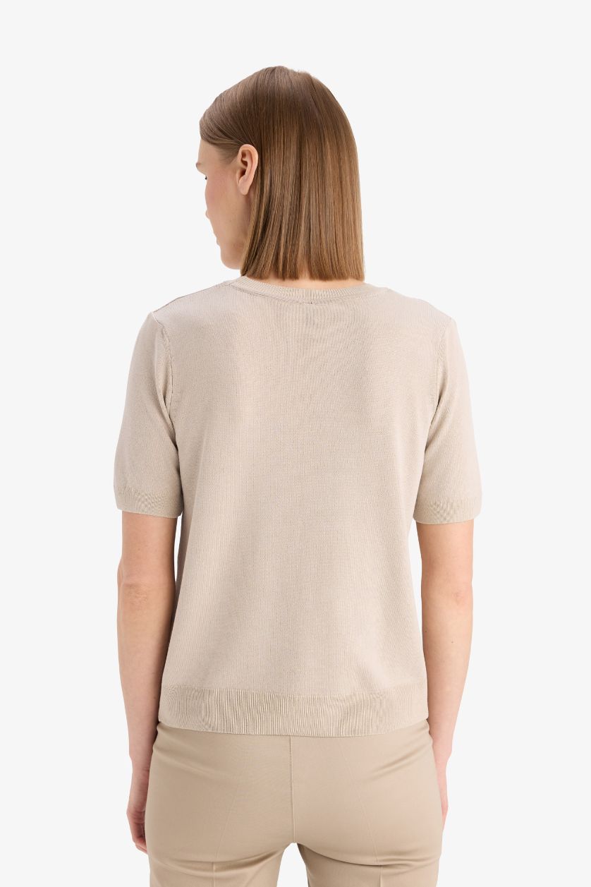 WOMAN Stone Regular Fit Crew Neck Pullover