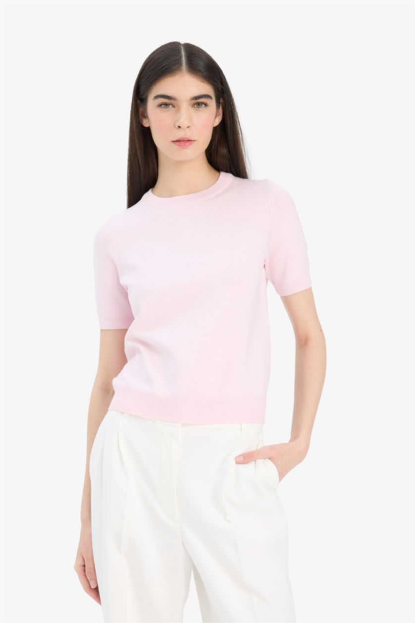 WOMAN Pink Regular Fit Pullover