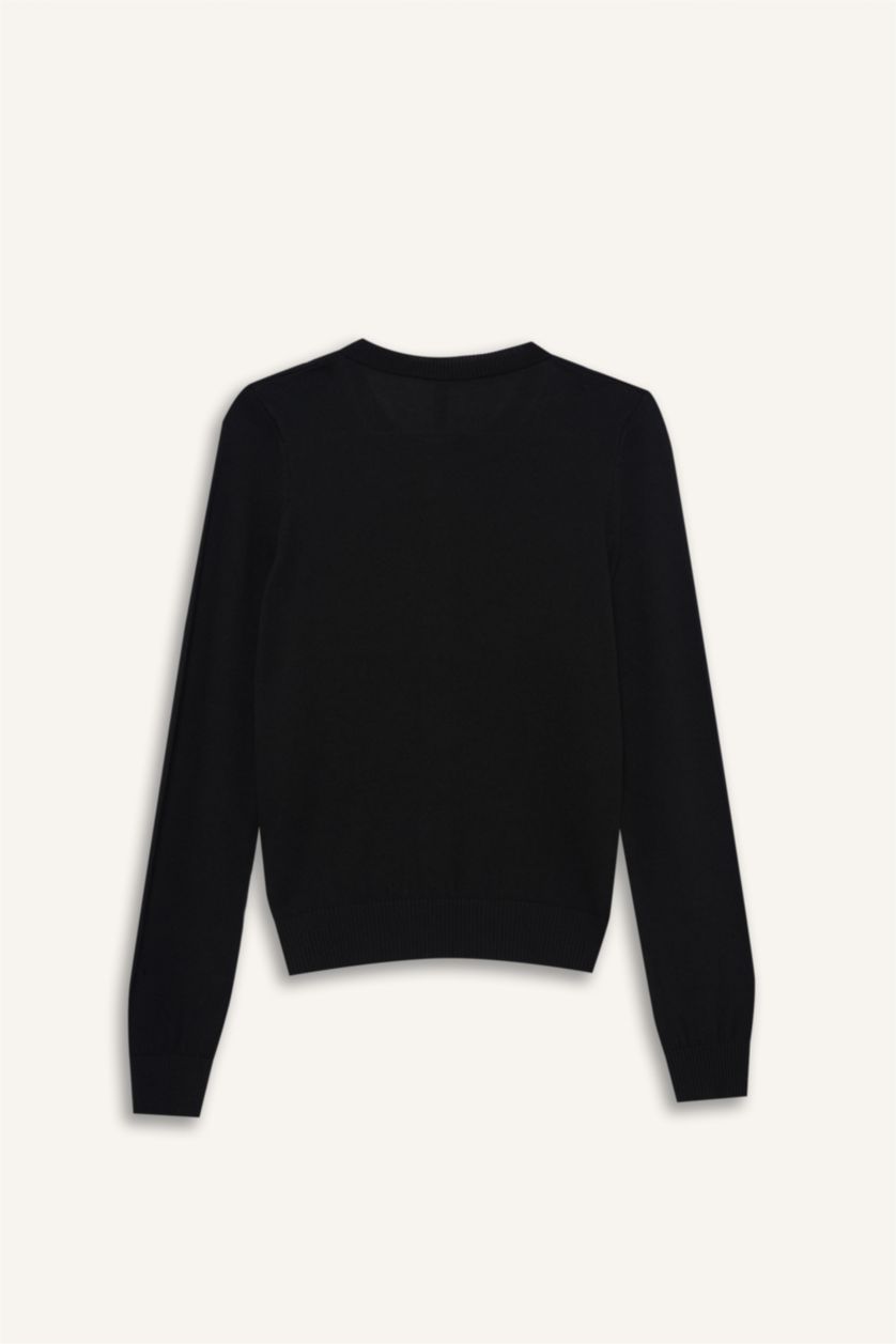 نساء أسود Regular Fit Cardigan