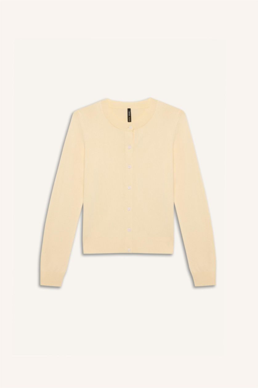 نساء بيج فاتح Regular Fit Cardigan