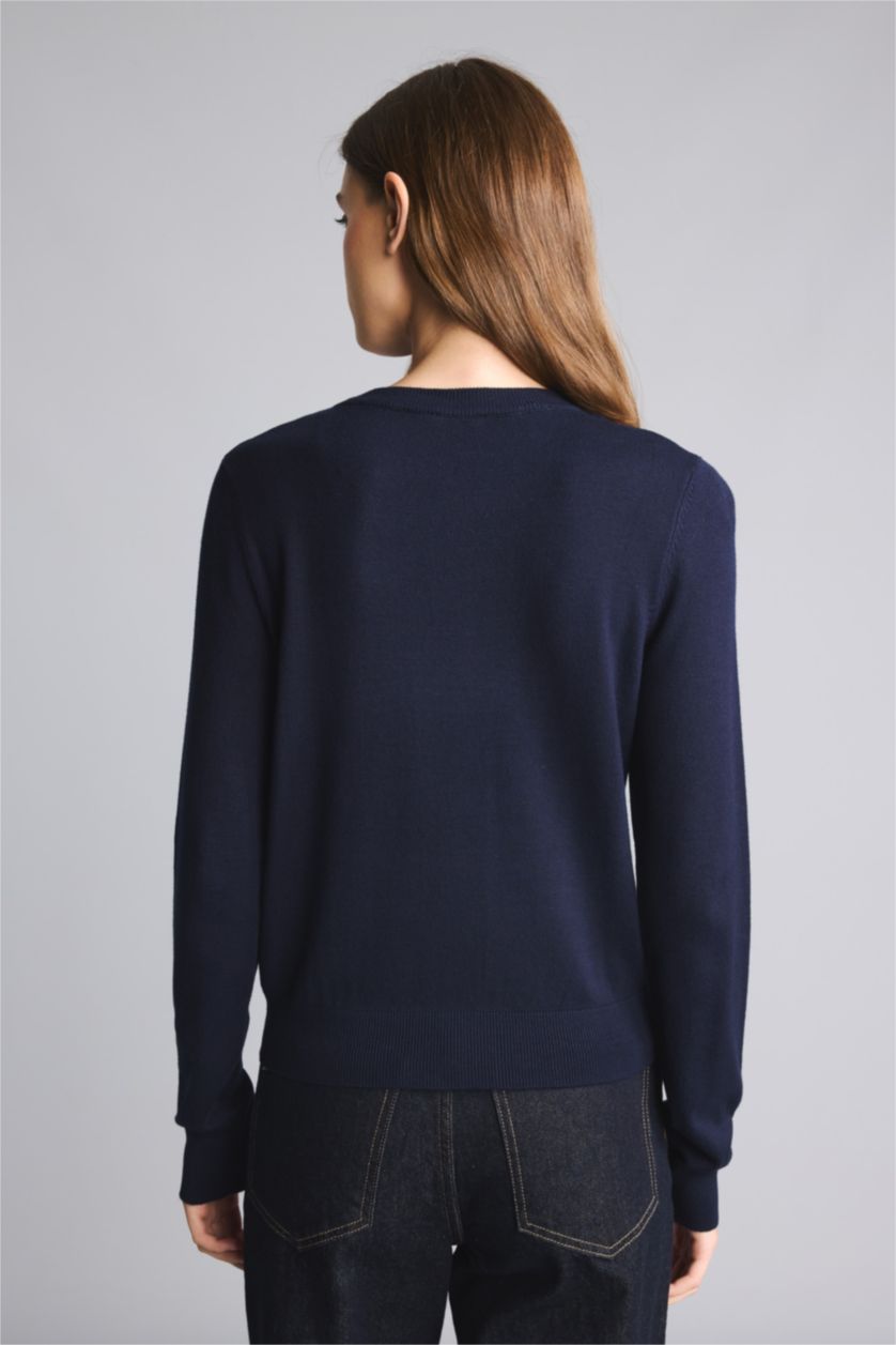 Women NAVY Regular Fit Cardigan