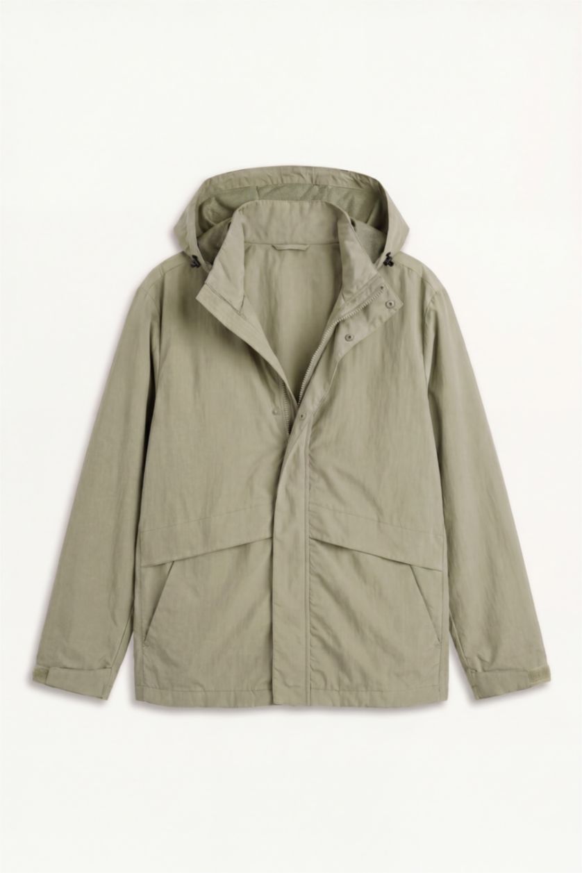 Men Light Khaki Puffer Jacket