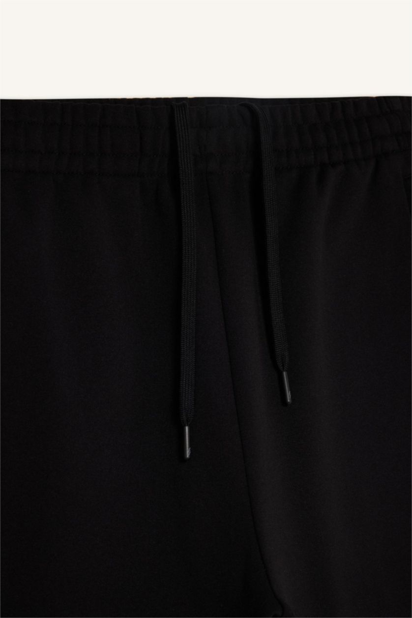 Erkek Siyah Standart Fıt Jogger