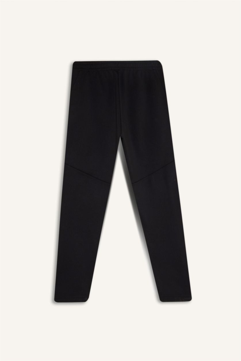 Erkek Siyah Standart Fıt Jogger