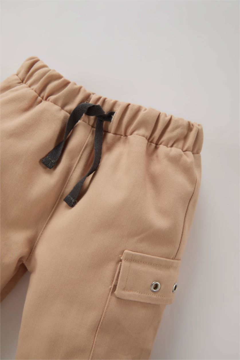 BABY BOY Beige Baby Boy Elastic Waist Jogger Pants