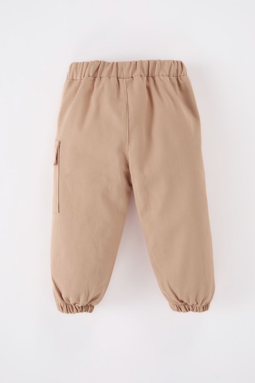 BABY BOY Beige Baby Boy Elastic Waist Jogger Pants