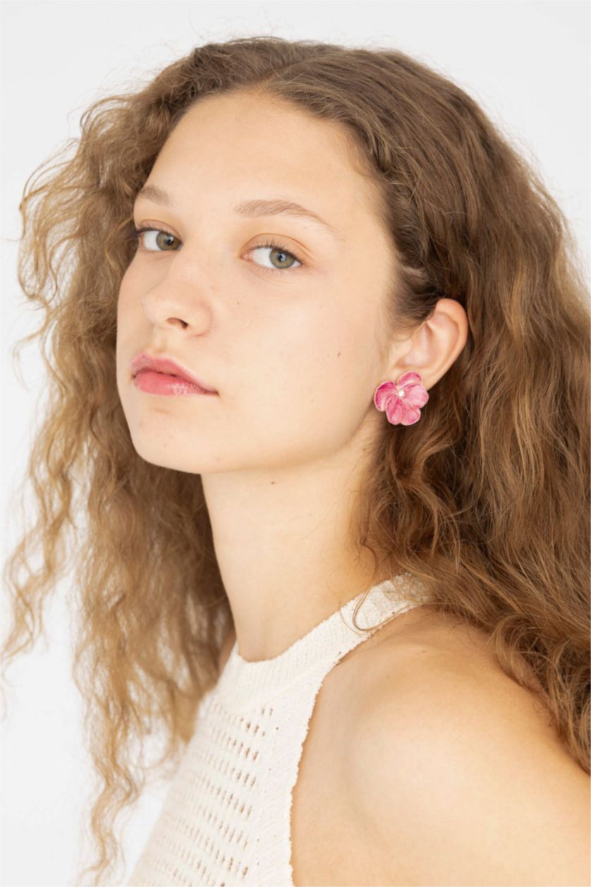 Kadın Karma Kadın 2'li Çiçekli Küpe