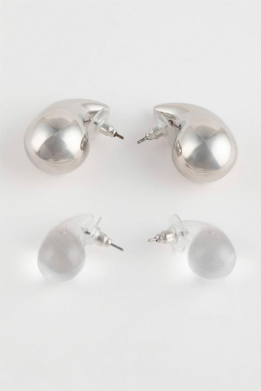 FEMME Gümüş Lot de 2 paires de Boucles d'oreilles