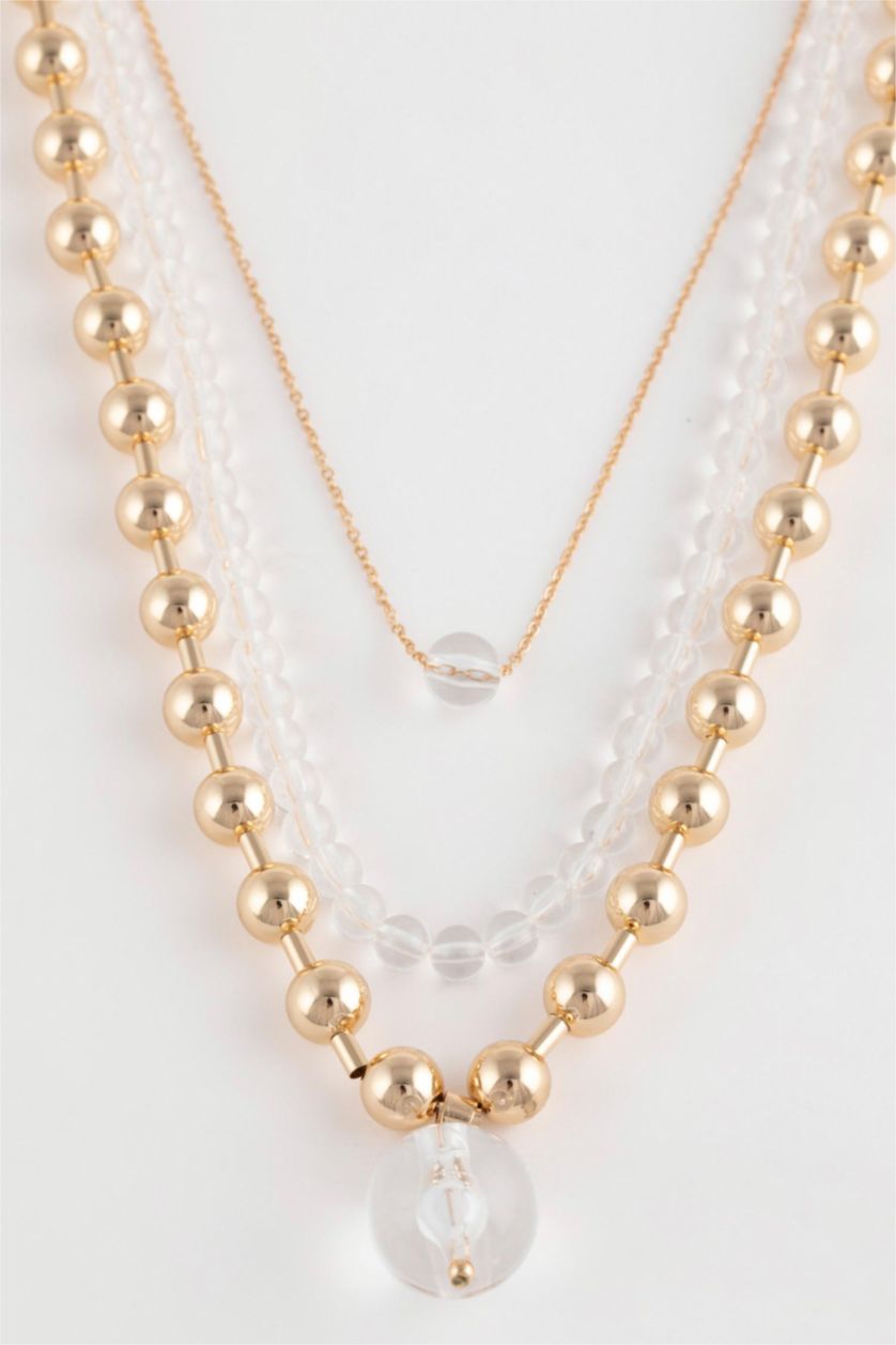 Woman Şeffaf 3 piece Necklace