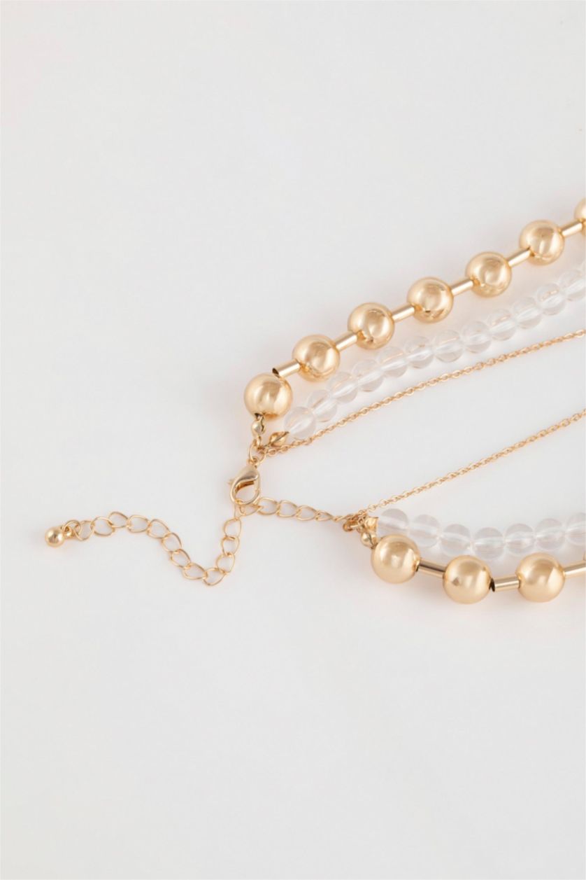 Woman Şeffaf 3 piece Necklace