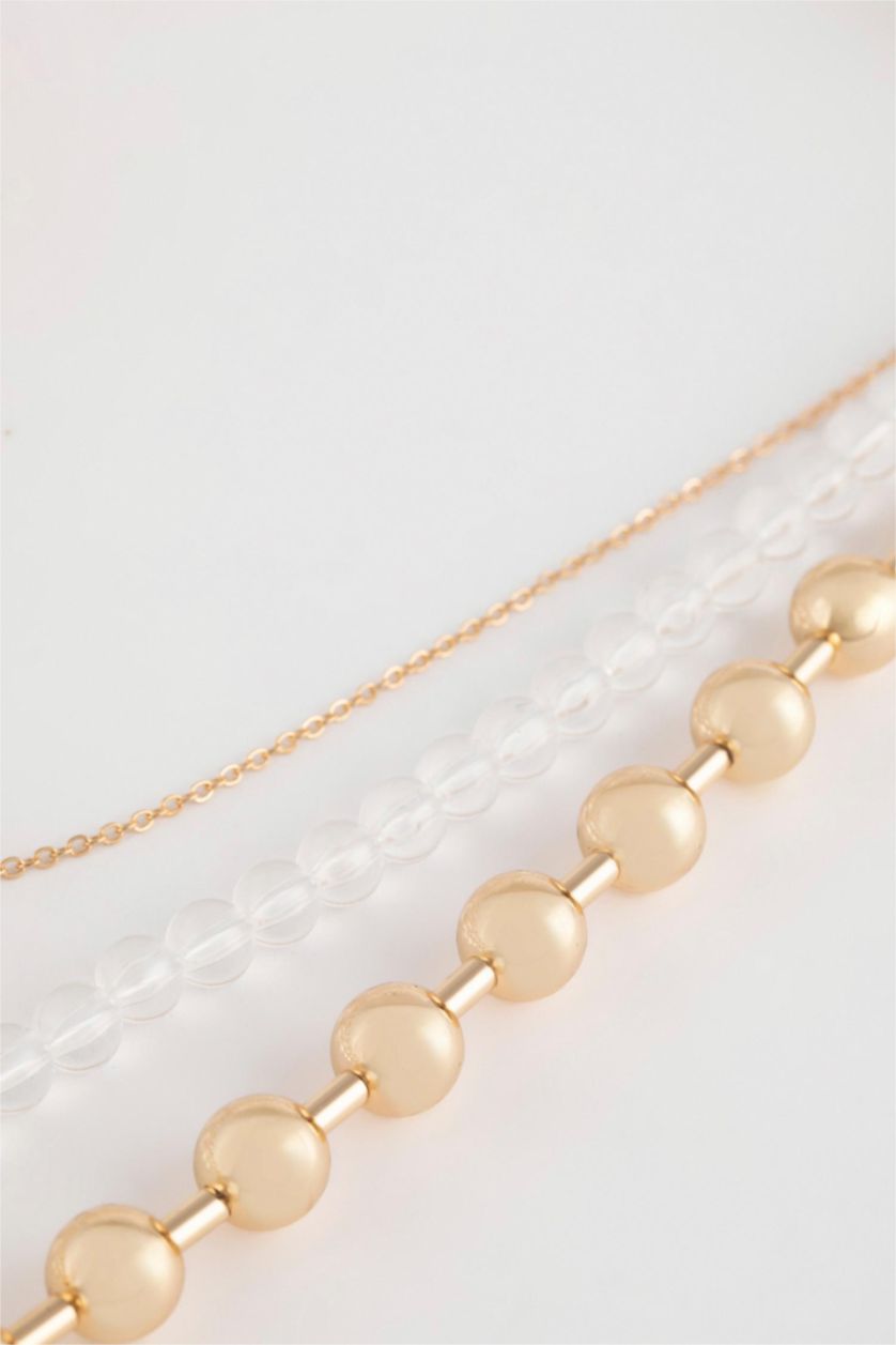 Woman Şeffaf 3 piece Necklace