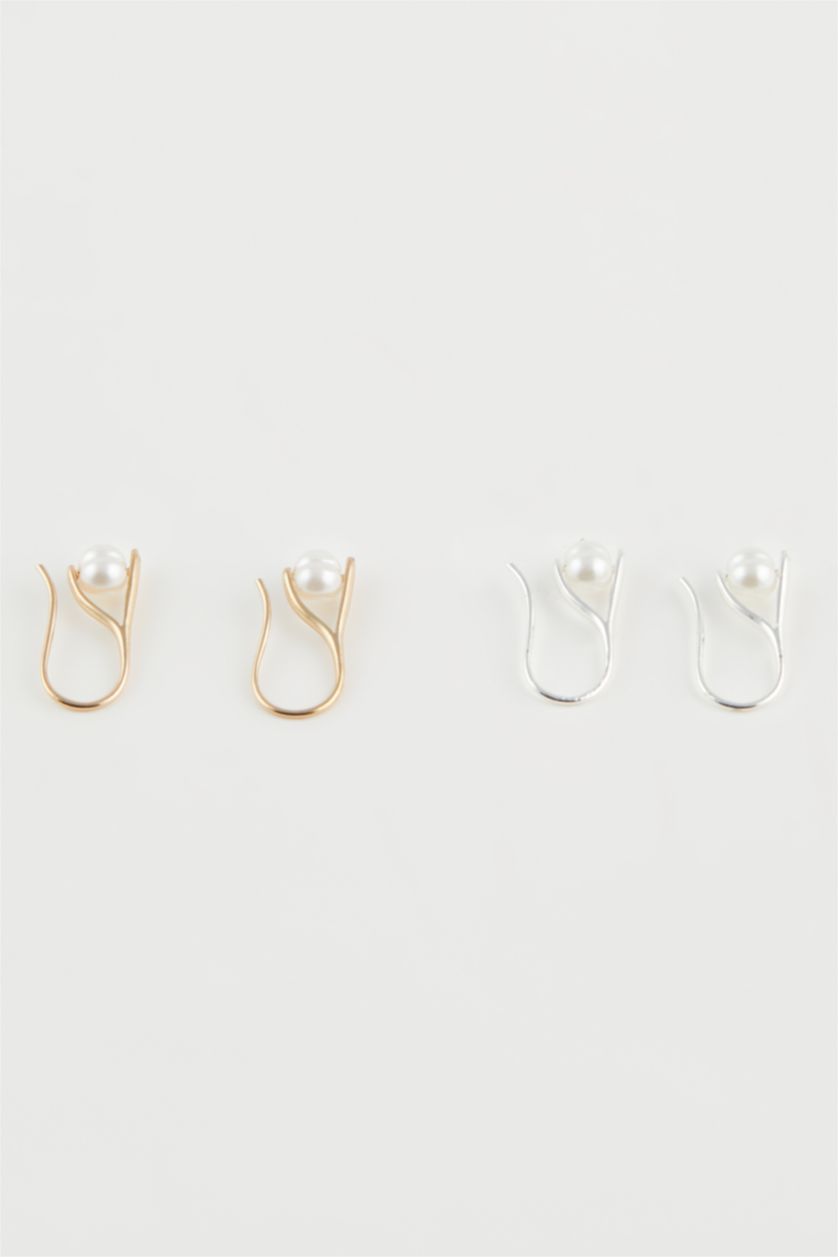 Kadın Karma Kadın 2'li İncili Küpe