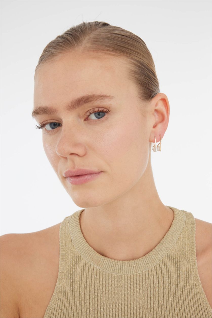 Kadın Karma Kadın 2'li İncili Küpe