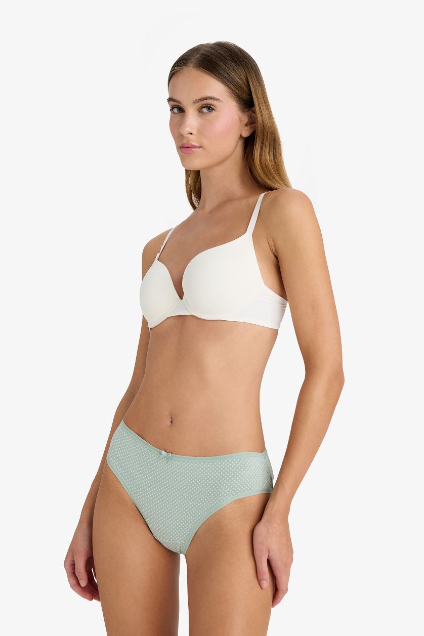 Женщины Светло-зеленый 3 пары трусов-брифов