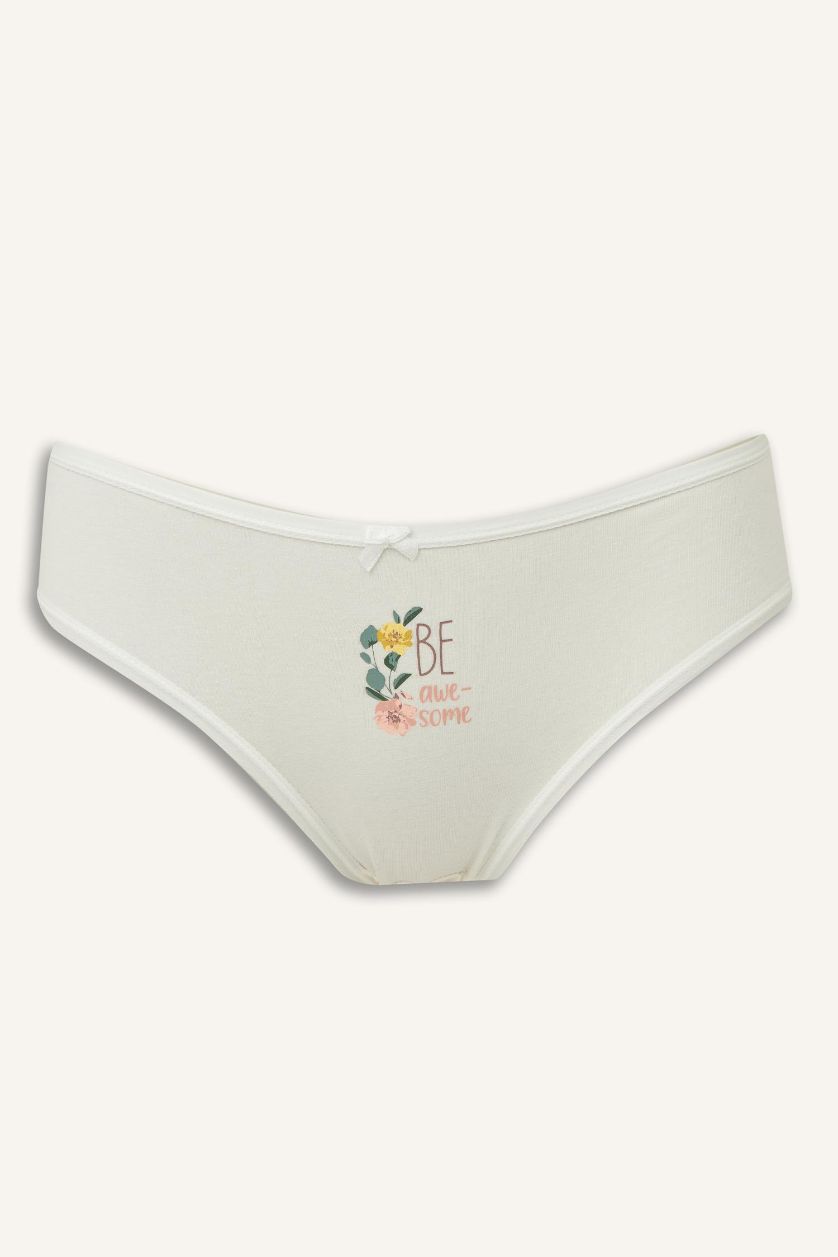 Женщины Светло-зеленый 3 пары трусов-брифов