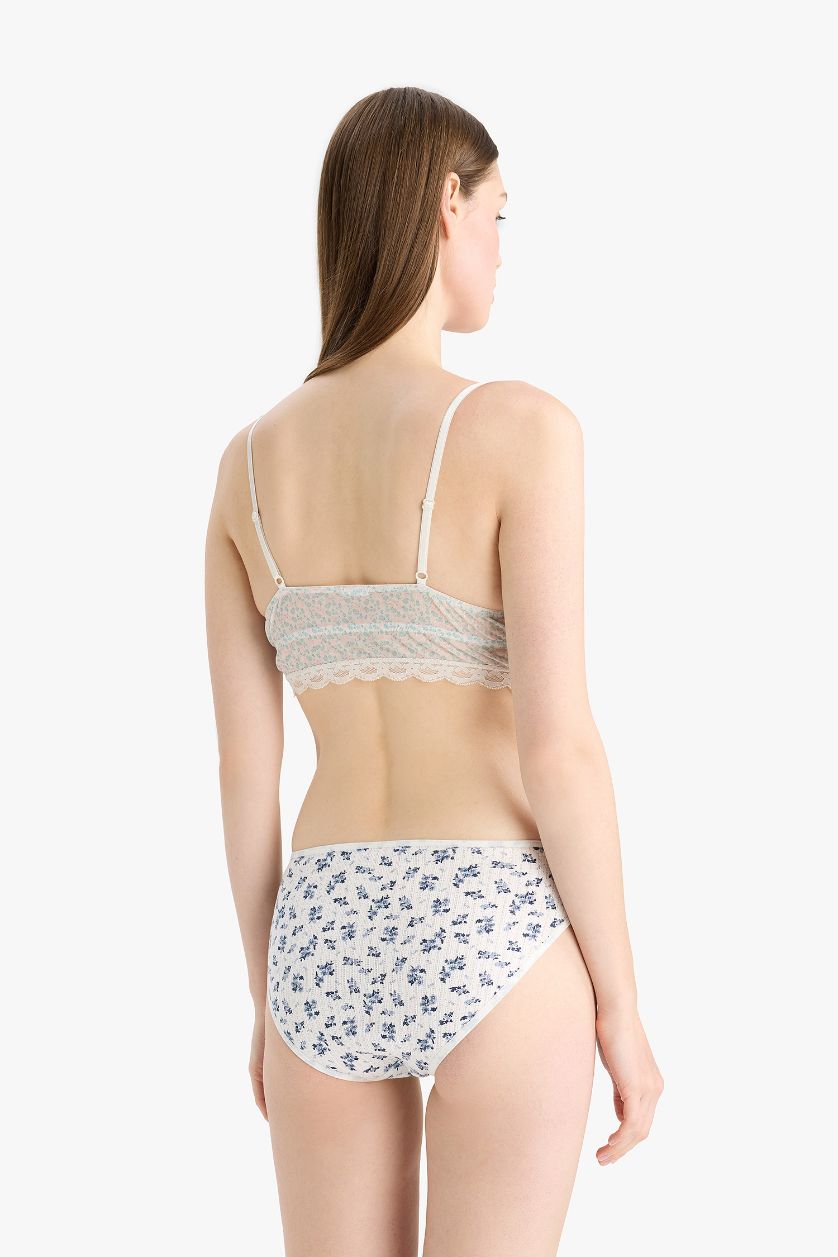 Kadın Açık Yeşil Ribana 3'lü Brief Külot