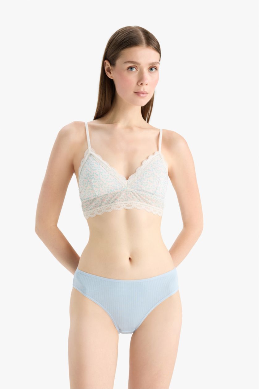 Kadın Açık Yeşil Ribana 3'lü Brief Külot