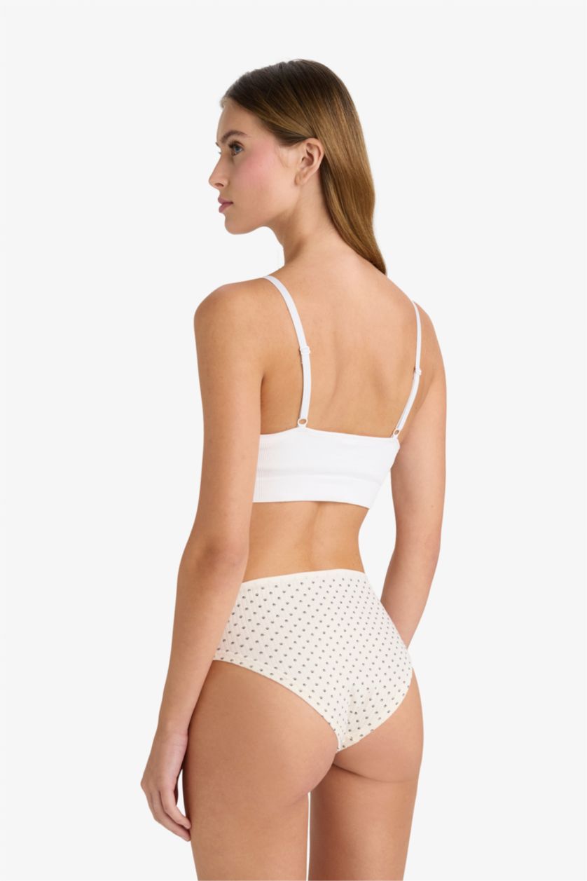 Kadın Gri Melanj Ribana 3'lü Hipster Külot