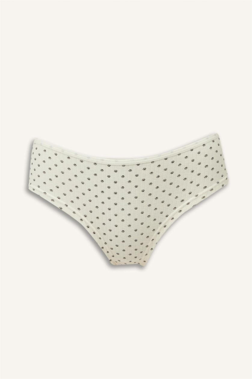 Kadın Gri Melanj Ribana 3'lü Hipster Külot