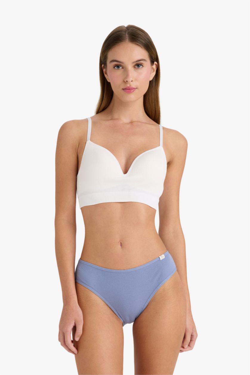 Kadın Mavi Ribana 3'lü Brief Külot