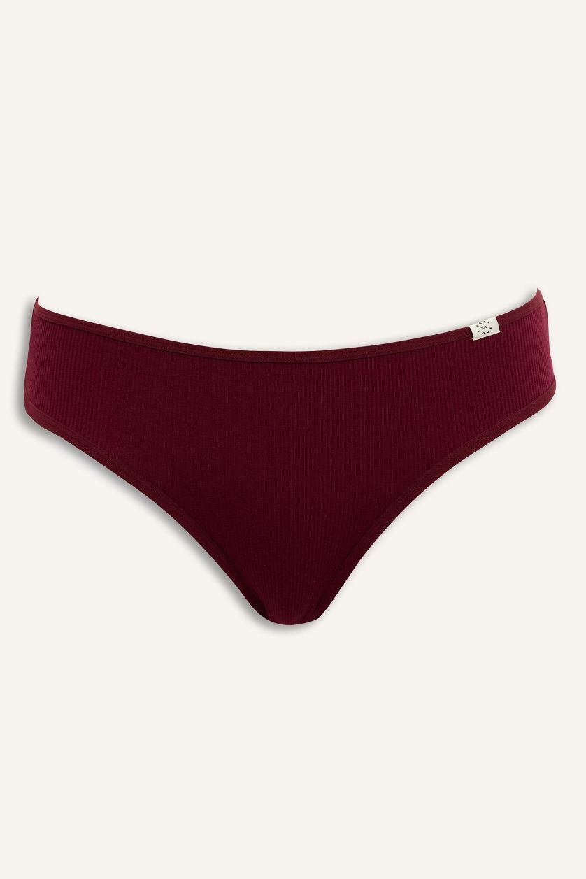 Kadın Lacivert Ribana 3'lü Brief Külot