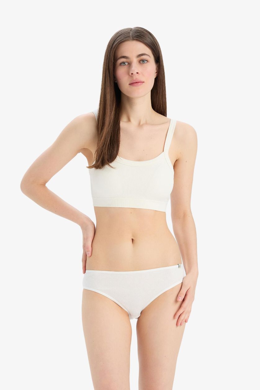 WOMAN Beige Melange Fall in Love Ribana 3 Piece Strap Slip Panties