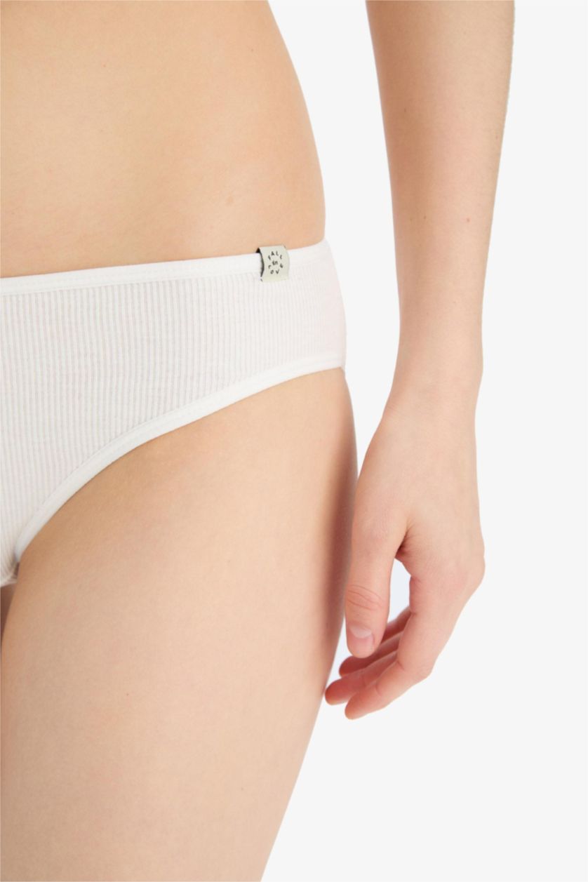 WOMAN Beige Melange Fall in Love Ribana 3 Piece Strap Slip Panties