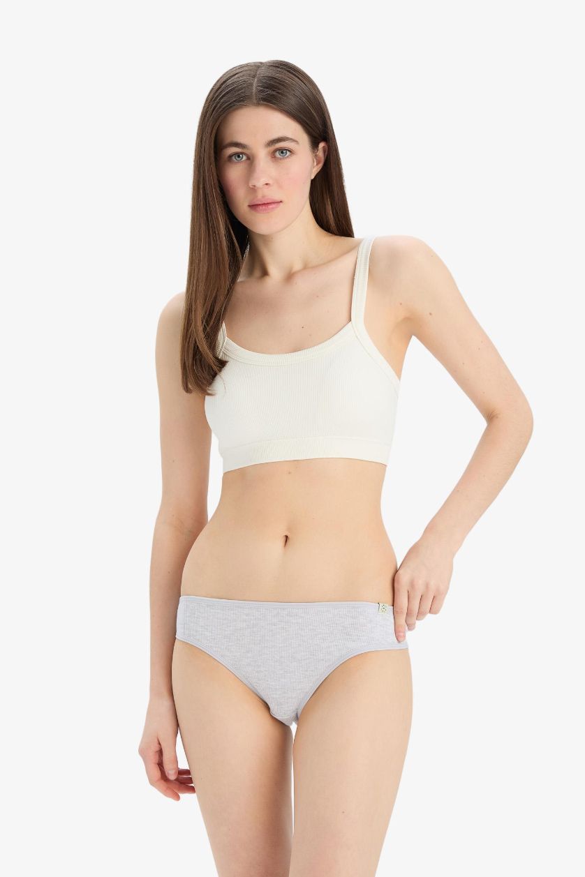 WOMAN Beige Melange Fall in Love Ribana 3 Piece Strap Slip Panties