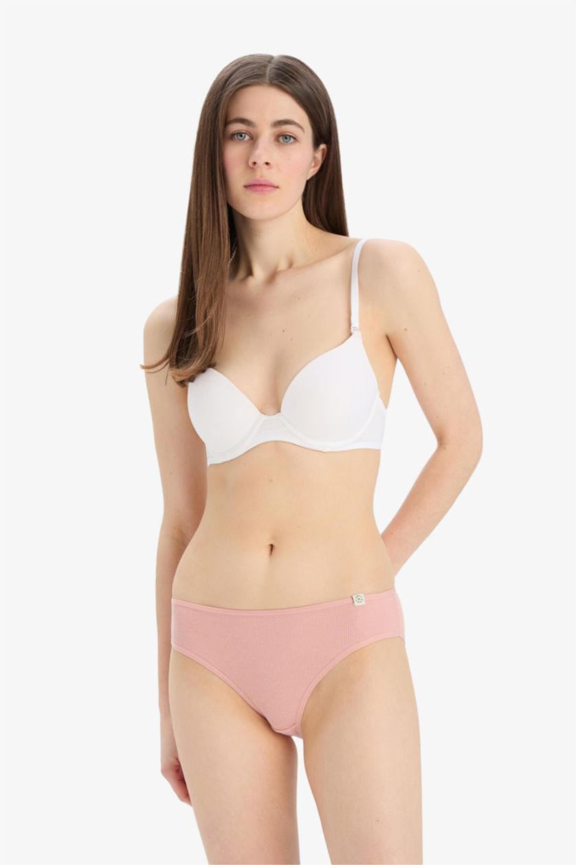 WOMAN Bordeaux Ribbed 3 Piece Slip Panties