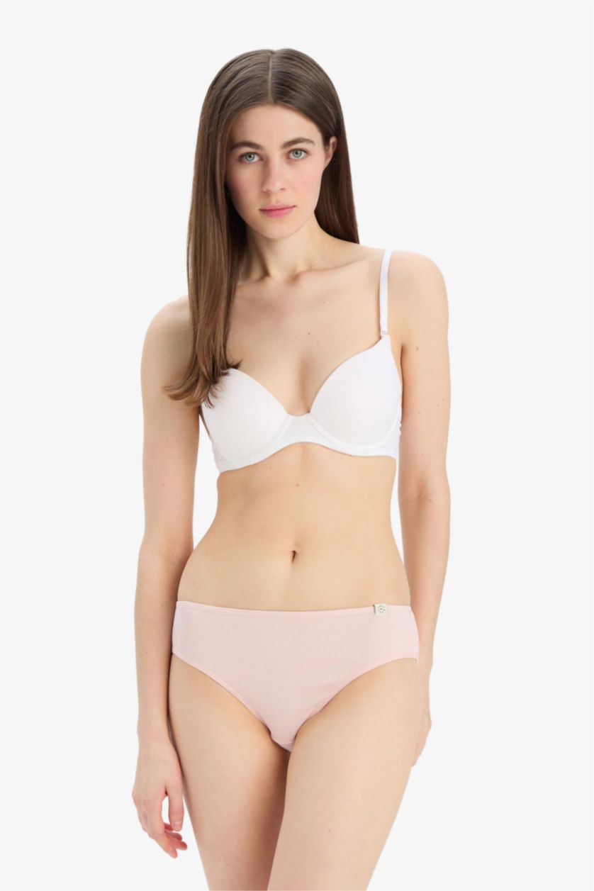 WOMAN Bordeaux Ribbed 3 Piece Slip Panties