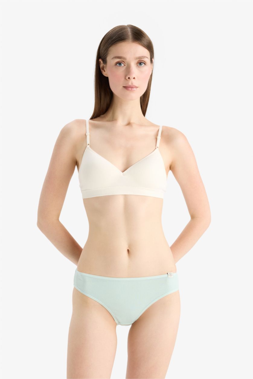 WOMAN Mint Fall in Love Ribbed 3 Piece Panties