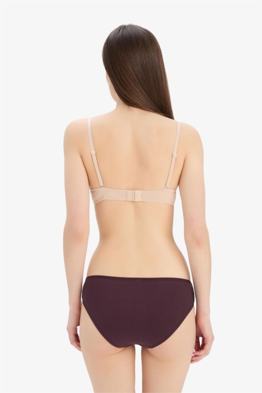 Kadın Bej Ribana 3'lü Brief Külot