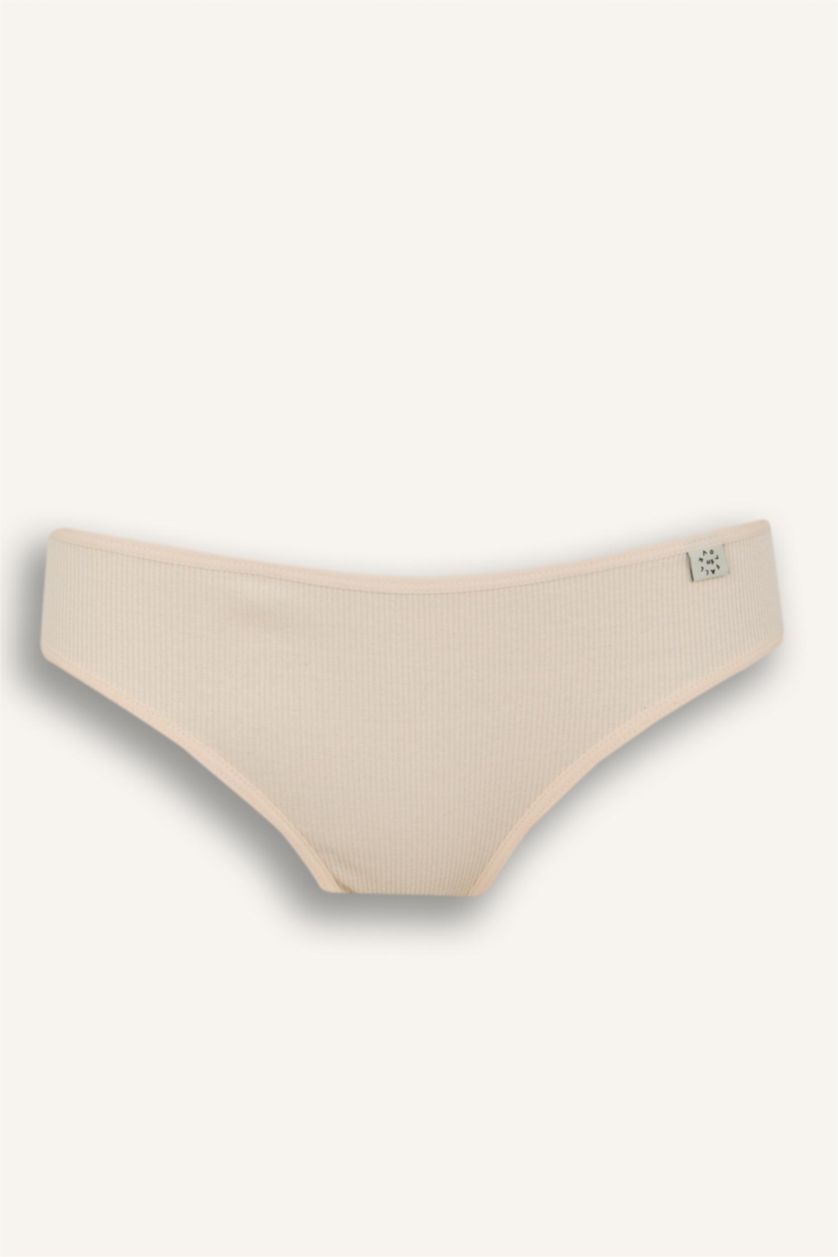 Kadın Bej Ribana 3'lü Brief Külot