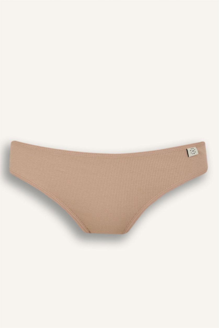 Kadın Bej Ribana 3'lü Brief Külot