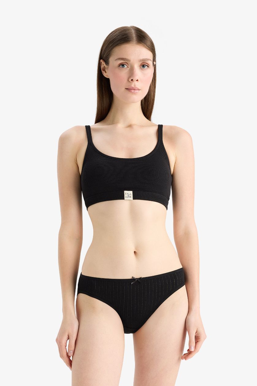 Kadın Açık Somon 3'lü Brief Külot-Fall in Love