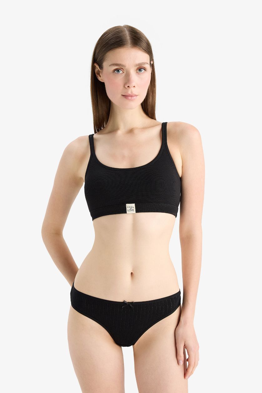 Kadın Açık Somon 3'lü Brief Külot-Fall in Love