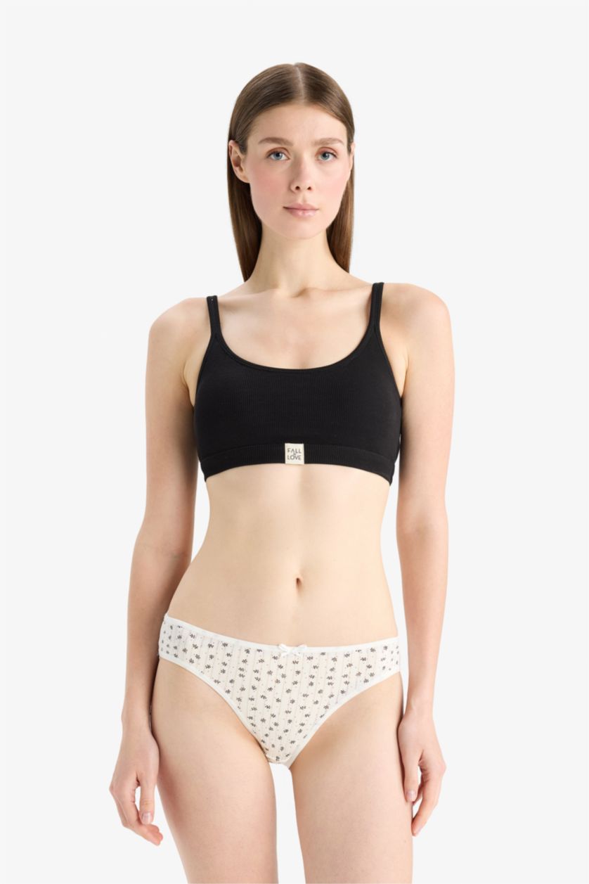 Kadın Açık Somon 3'lü Brief Külot-Fall in Love