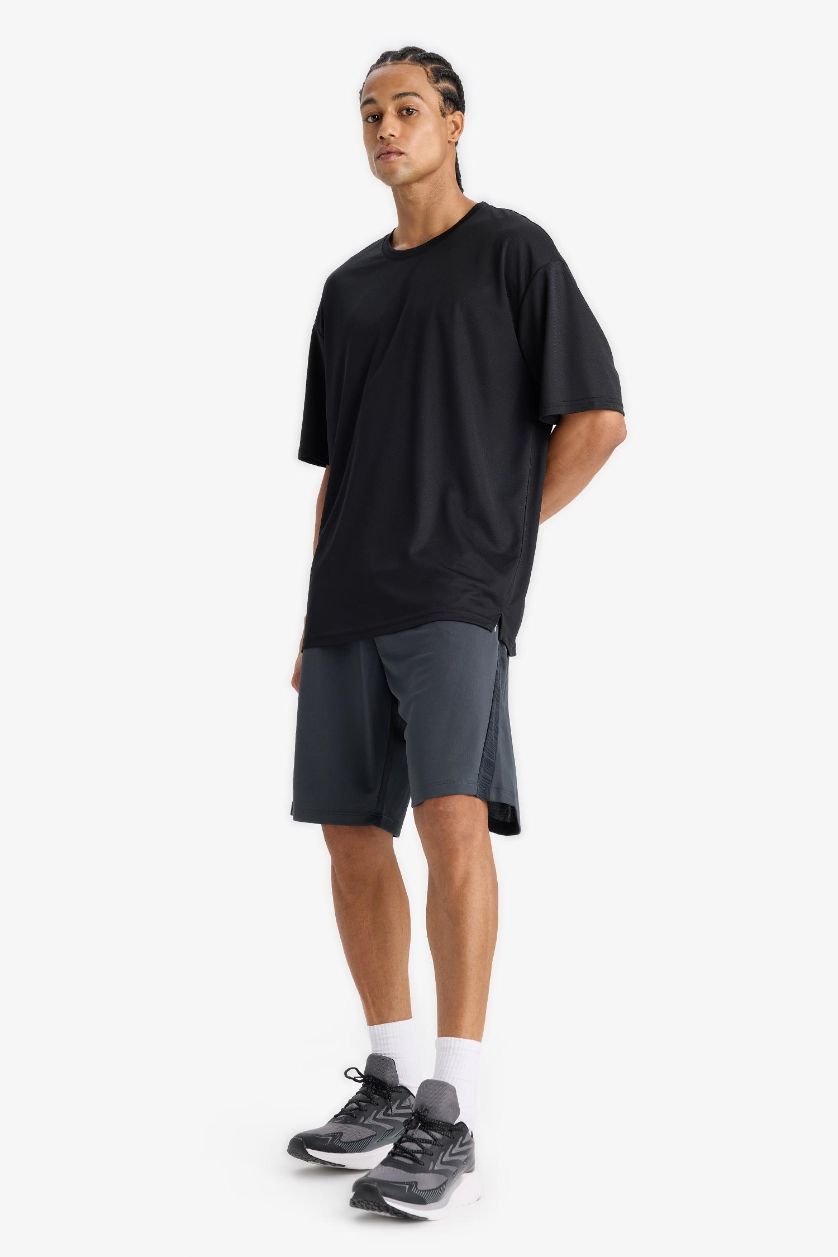 Man Anthracite DeFactoFit Standard Fit Sports Shorts